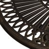vidaXL Table de jardin Bronze 62x62x65 cm Aluminium coul&eacute;