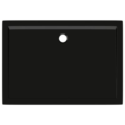 vidaXL Receveur de douche rectangulaire ABS Noir 70x100 cm