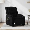 vidaXL Fauteuil inclinable de massage &eacute;lectrique noir tissu