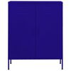 vidaXL Armoire de rangement Bleu marine 80x35x101,5 cm Acier