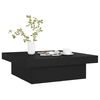 vidaXL Table basse noir 90x90x28 cm bois d'ing&eacute;nierie