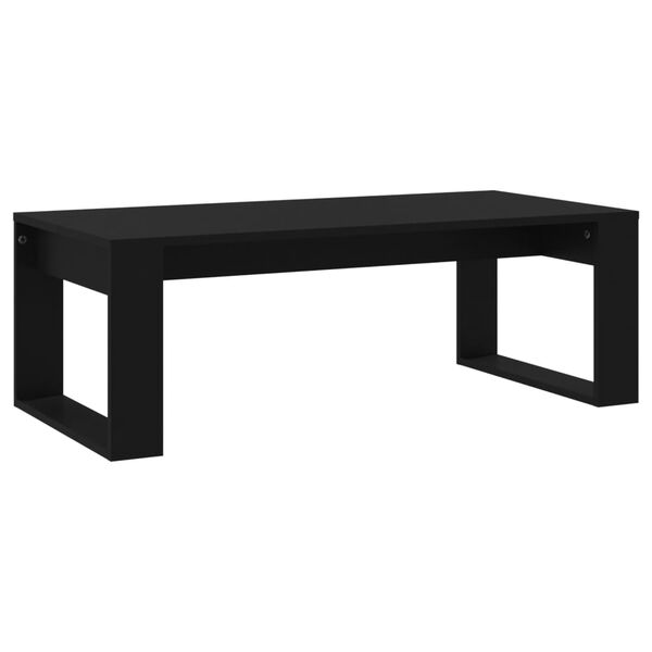 vidaXL Table basse noir 102x50x35 cm bois d'ing&eacute;nierie