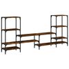 vidaXL Meuble TV ch&ecirc;ne fum&eacute; 206,5x28,5x95 cm bois d'ing&eacute;nierie