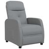 vidaXL Fauteuil inclinable Gris clair Tissu