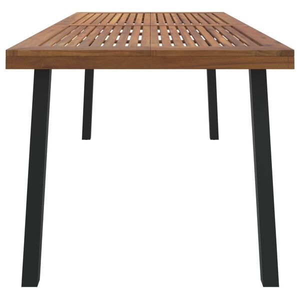vidaXL Table de jardin 200x100x75 cm bois d'acacia solide
