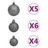 vidaXL Sapin de No&euml;l artificiel articul&eacute; 150 LED et boules 150 cm