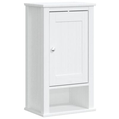 vidaXL Armoire murale de salle de bain BERG blanc bois de pin massif