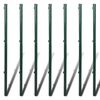 vidaXL Cl&ocirc;ture &agrave; mailles losang&eacute;es avec poteaux Acier 1,25x15 m Vert