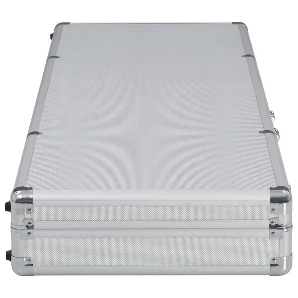 vidaXL Mallette pour arme à feu Argenté 118 x 38 x 12 cm Aluminium