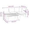 vidaXL Salon de jardin 5 pcs avec coussins Bois d'acacia solide