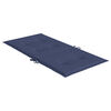 vidaXL Coussins de chaise à dossier bas lot de 6 bleu marine tissu