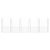 vidaXL Panier de gabion en forme de U avec 6 poteaux Fer 620x20x200 cm