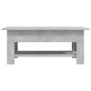 vidaXL Table basse gris b&eacute;ton 102x55x42 cm bois d'ing&eacute;nierie