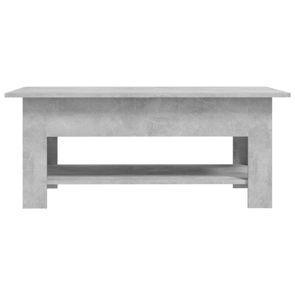 vidaXL Table basse gris b&eacute;ton 102x55x42 cm bois d'ing&eacute;nierie