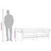 vidaXL Canap&eacute; Chesterfield 3 places gris fonc&eacute; tissu