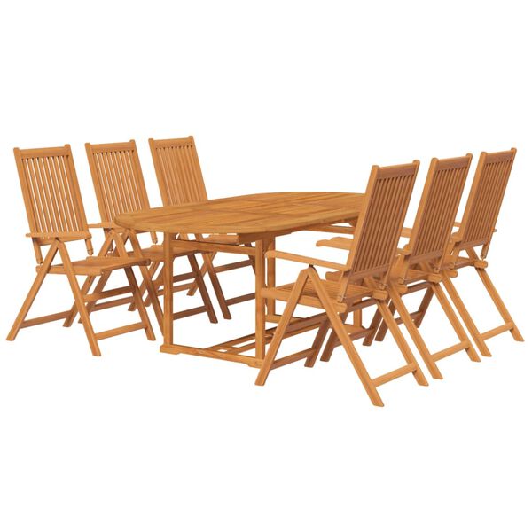 vidaXL Ensemble à manger de jardin 5 pcs Bois d'acacia massif