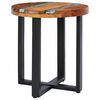 vidaXL Table basse 40x45 cm Bois de teck massif et polyr&eacute;sine