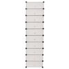 vidaXL Armoire &agrave; chaussures avec 10 compartiments Blanc