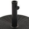 vidaXL Socle de parasol Noir Rond 25 kg