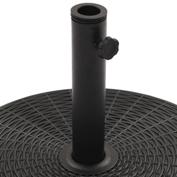 vidaXL Socle de parasol Noir Rond 25 kg