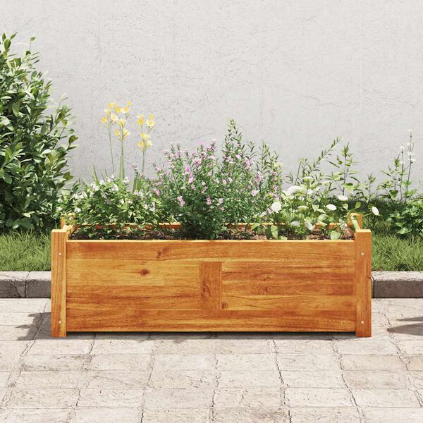 vidaXL Lit surélevé de jardin Bois d'acacia 76x27,6x25 cm