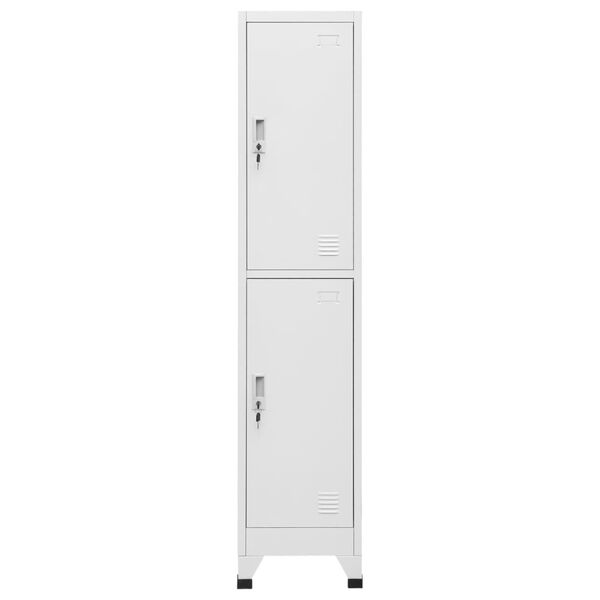 vidaXL Armoire &agrave; casier avec 2 compartiments 38x45x180 cm