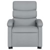 vidaXL Fauteuil inclinable de massage électrique gris clair tissu