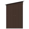 vidaXL Abri de stockage pour jardin Marron 194x121x181 cm Acier