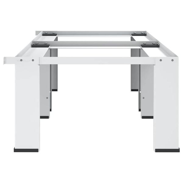 vidaXL Socle double pour lave-linge et s&egrave;che-linge Blanc