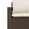 vidaXL Salon de jardin avec coussins 6 pcs marron r&eacute;sine tress&eacute;e