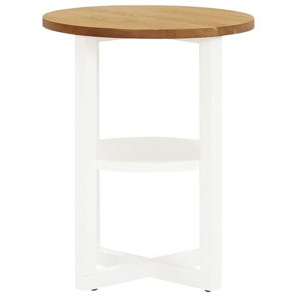 vidaXL Table de lampe 40x50 cm Bois de chêne massif