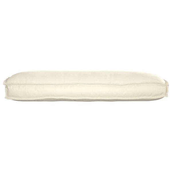 vidaXL Coussin Cr&egrave;me 120 x 50 x 12 cm Tissu Oxford