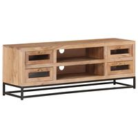 vidaXL Meuble TV 110x30x40 cm Bois d'acacia massif