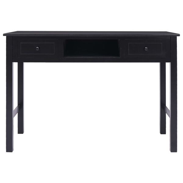 vidaXL Bureau Noir 110 x 45 x 76 cm Bois