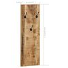 vidaXL Porte-manteau mural 2 pcs Bois de manguier massif 36x110x3 cm