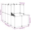 vidaXL Cage pour petits animaux Noir 142x74x93 cm PP et Acier