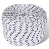 vidaXL Corde de bateau tress&eacute;e en bobine Polyester 6 mm x 50 m