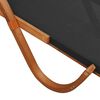 vidaXL Chaise longue avec coussin gris textil&egrave;ne/bois massif peuplier