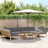 vidaXL Salon palette de jardin avec coussins 6pcs bois d'acacia massif