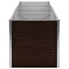 vidaXL Lit sur&eacute;lev&eacute; de jardin Marron 240x80x77 cm Acier galvanis&eacute;