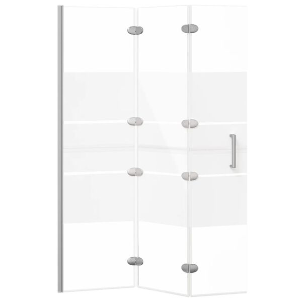 vidaXL Cabine de douche pliable ESG 100x140 cm Blanc