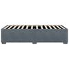 vidaXL Cadre de lit sans matelas gris foncé velours