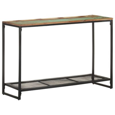 vidaXL Table console 110x35x75 cm Bois de récupération massif