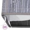 vidaXL Panier &agrave; linge avec 2 sections bambou gris 100 L