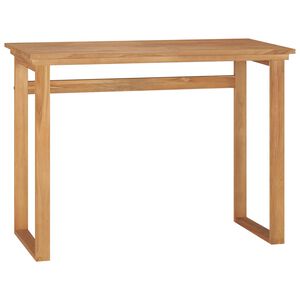 vidaXL Bureau 100x45x75 cm Bois de teck massif