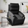 vidaXL Fauteuil inclinable de massage noir similicuir