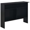 vidaXL Table de bar avec 2 dessus de table Noir 130 x 40 x 120 cm