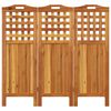 vidaXL Cloison de s&eacute;paration 3 panneaux 121,5x2x115 cm Bois d'acacia