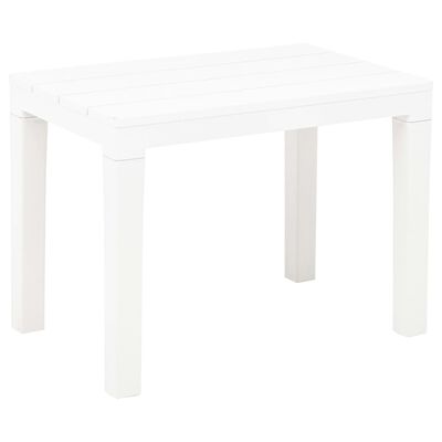 vidaXL Bancs de jardin lot de 2 Blanc Plastique