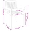 vidaXL Ensemble à manger de jardin 5 pcs Bois de teck massif